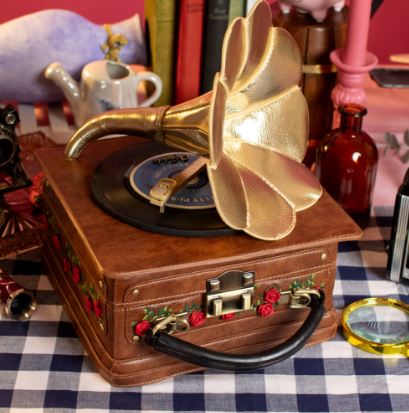 Vendula Vintage Rose Gramophone Case Bag