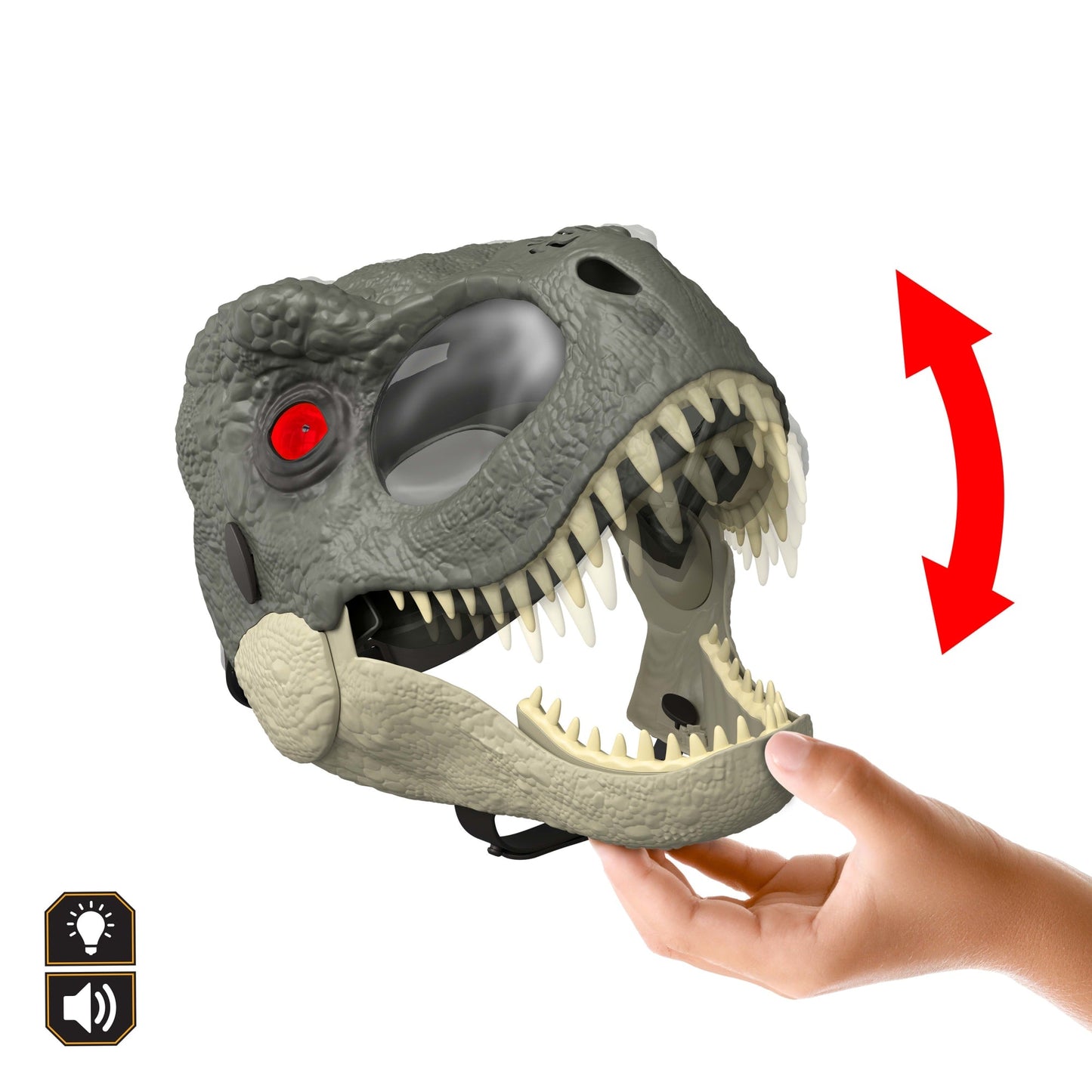 Jurassic World Juguete Rebirth Máscara Deluxe de Dinosaurio