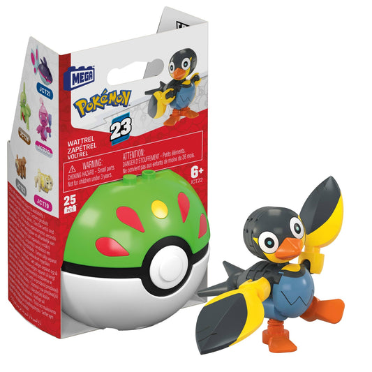 MEGA Pokémon Jogo de Construção Pokébola Colecionável Wattrel
