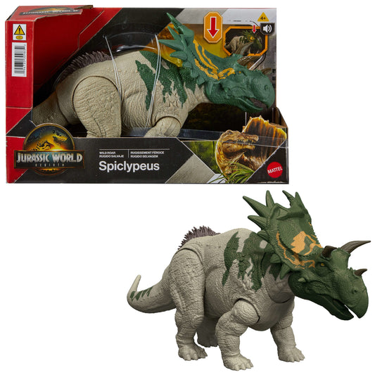 Jurassic World Dinossauro de Brinquedo Rebirth Rugido Selvagem Spiclypeus