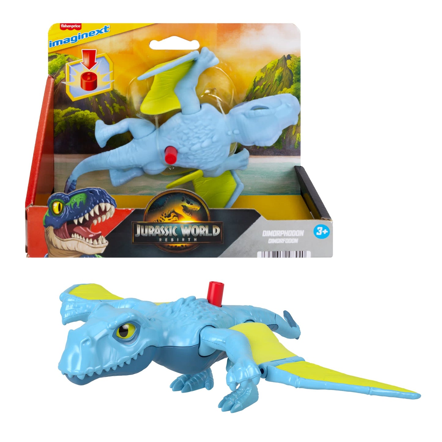 Imaginext Jurassic World Dinosaurio de Juguete Rebirth Dimorphodon
