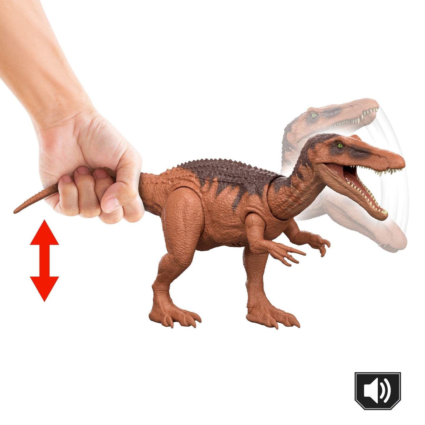 Jurassic World Dinossauro de Brinquedo Rebirth Rugido Selvagem Baryonyx