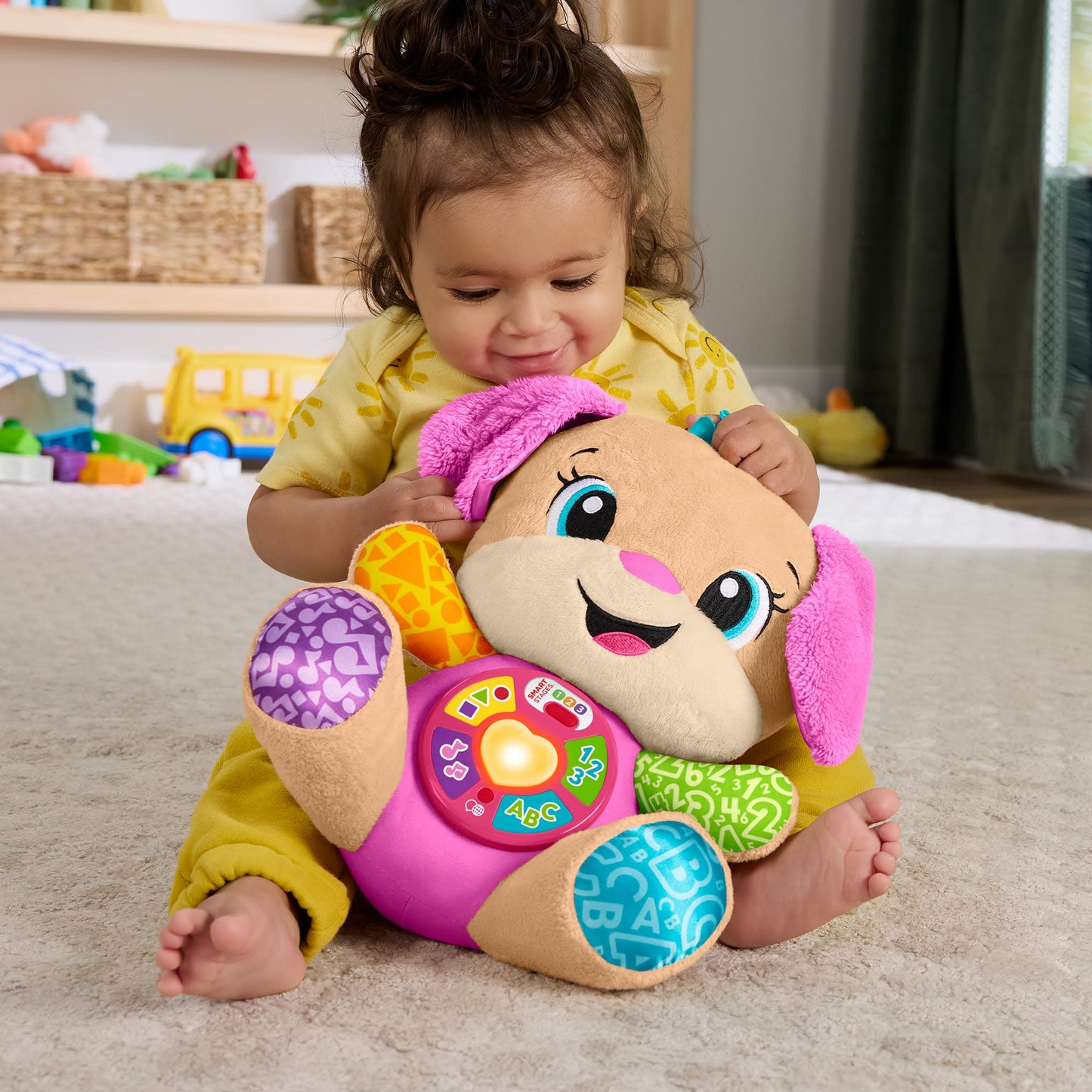 Fisher-Price Ríe y Aprende Juguete para Bebés Hermanita Aprende Conmigo