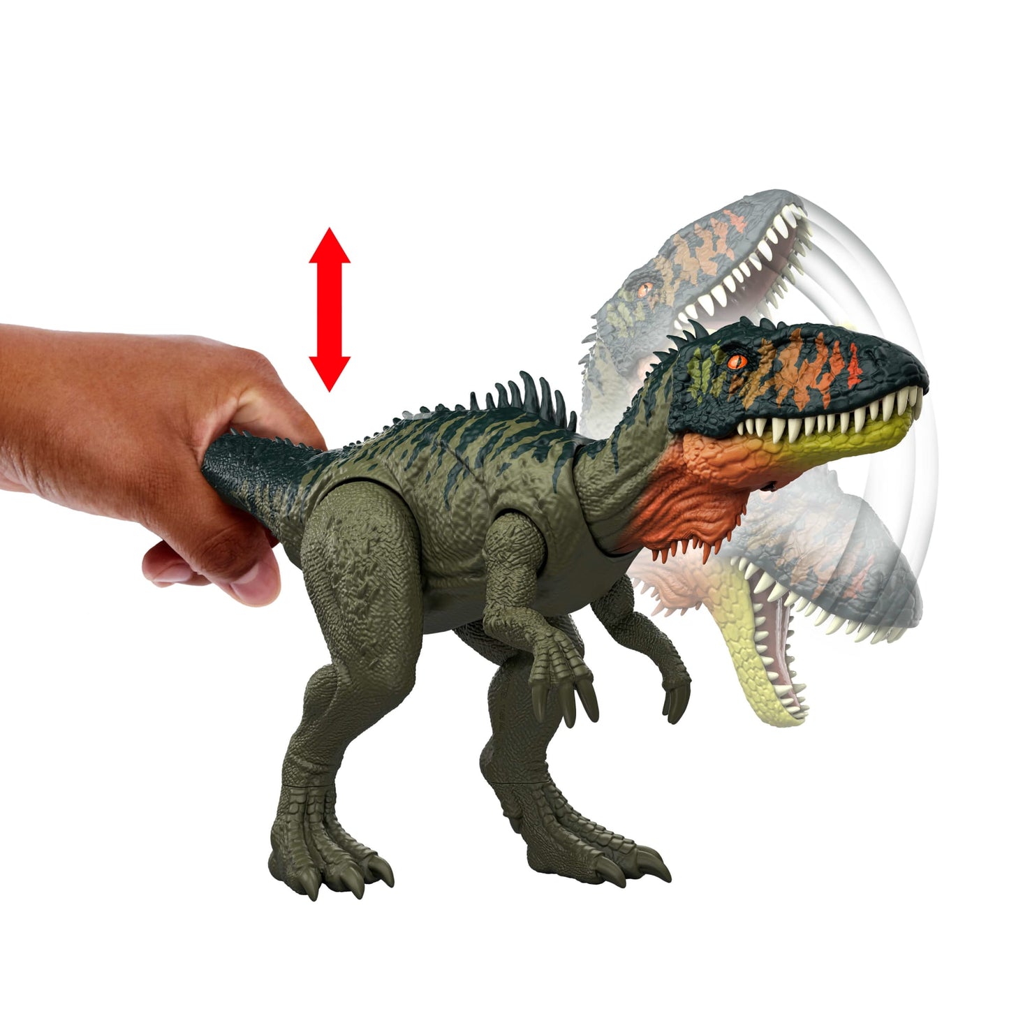 Jurassic World Dinossauro de Brinquedo Rebirth Rastreadore Gigantes Tyrannotitan