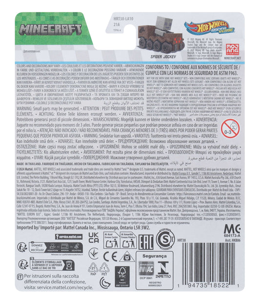 Hot Wheels RacerVerse Vehículo de Juguete Jinete Arácnido