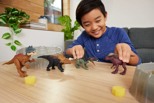 Jurassic World Dinossauro de Brinquedo Pacote de Batalha Dino Reveal