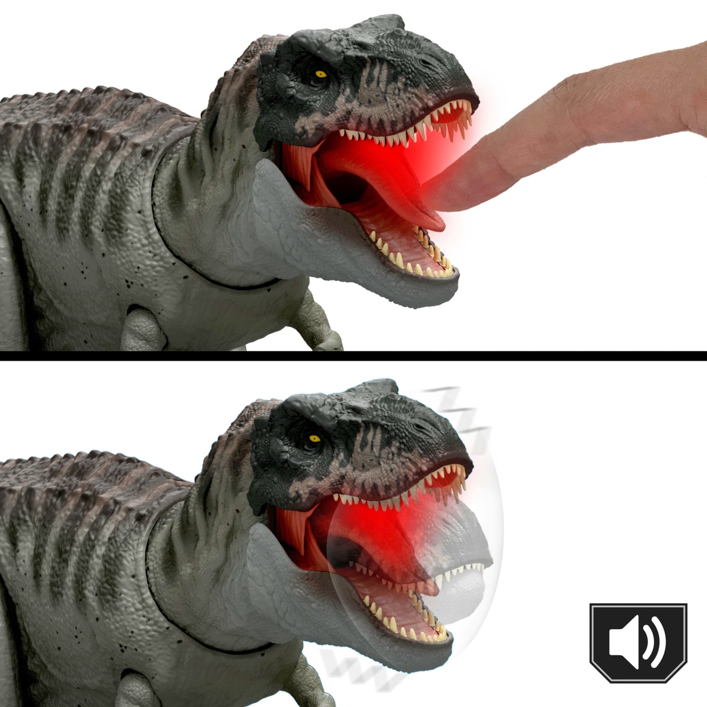Jurassic World Dinosaurio de Juguete Rebirth T-Rex Mordida Destructora