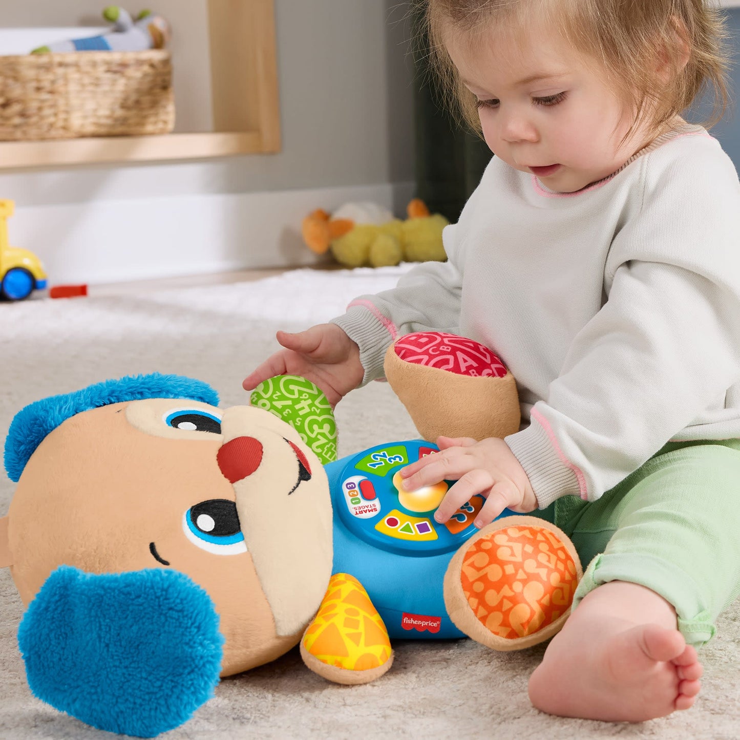 Fisher-Price Ríe y Aprende Juguete para Bebés Perrito Aprende Conmigo