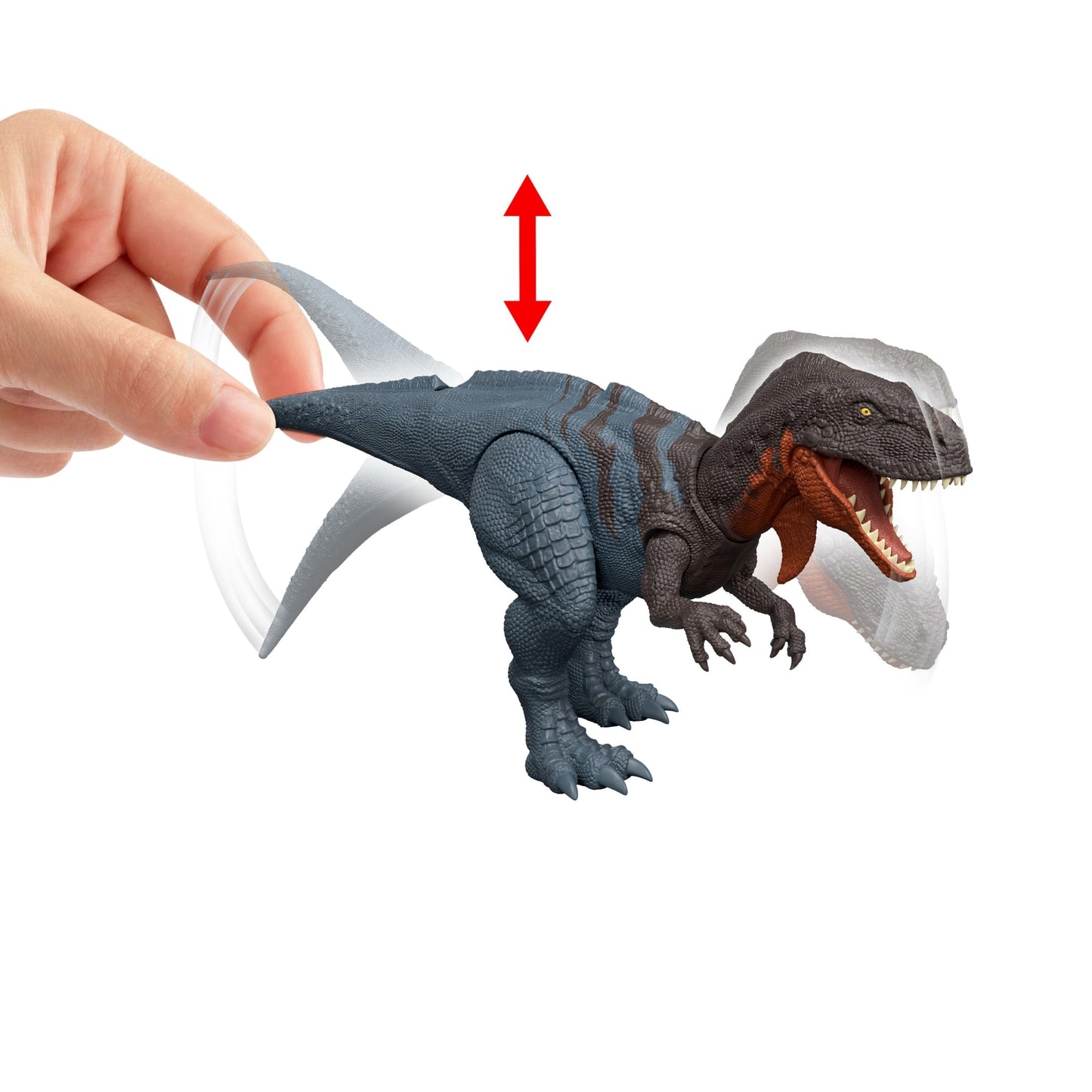 Jurassic World Dinossauro de Brinquedo Rebirth Rugido Selvagem Abelisaurus
