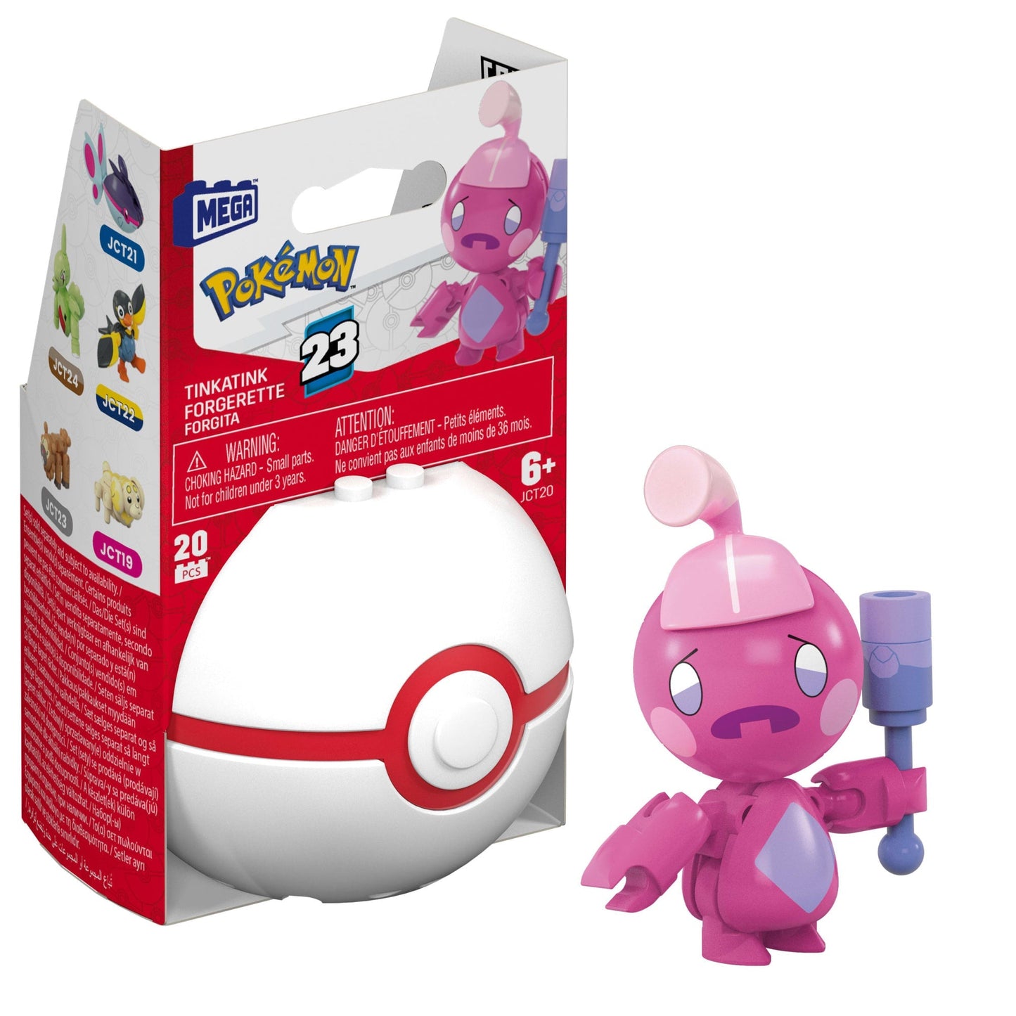 MEGA Pokémon Juguete de Construcción Pokébola Coleccionable Tinkatink