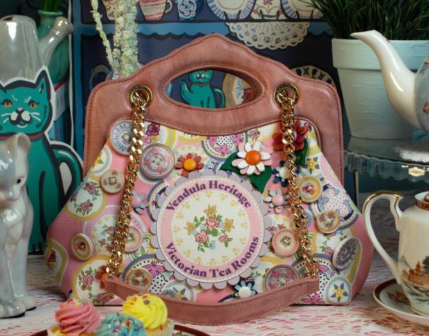 Vendula Heritage Victorian Tea Rooms Small Ornate Handle Bag