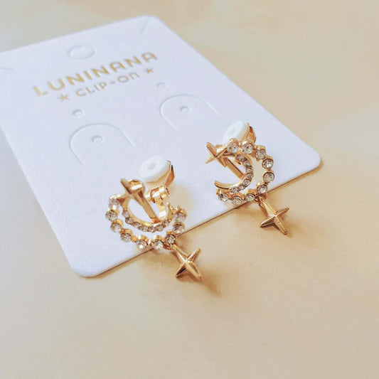 Luninana Clip-on Earrings - Starmoon earrings YX001
