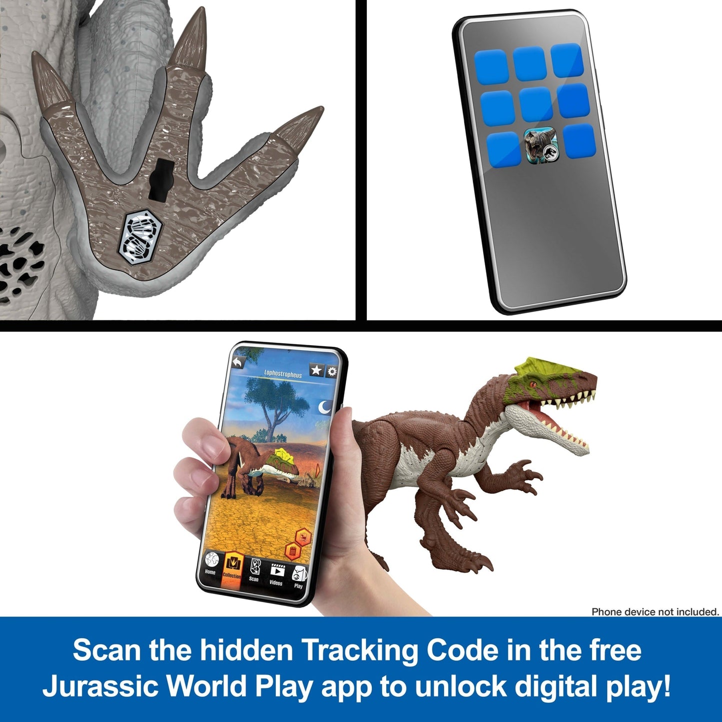 Jurassic World Rebirth Strike Attack Dinosaur Toy With Single Strike Action, Authentic & Posable