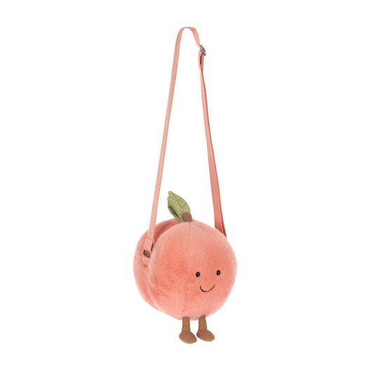 Jellycat Amuseables Peach Shoulder Bag 15cm