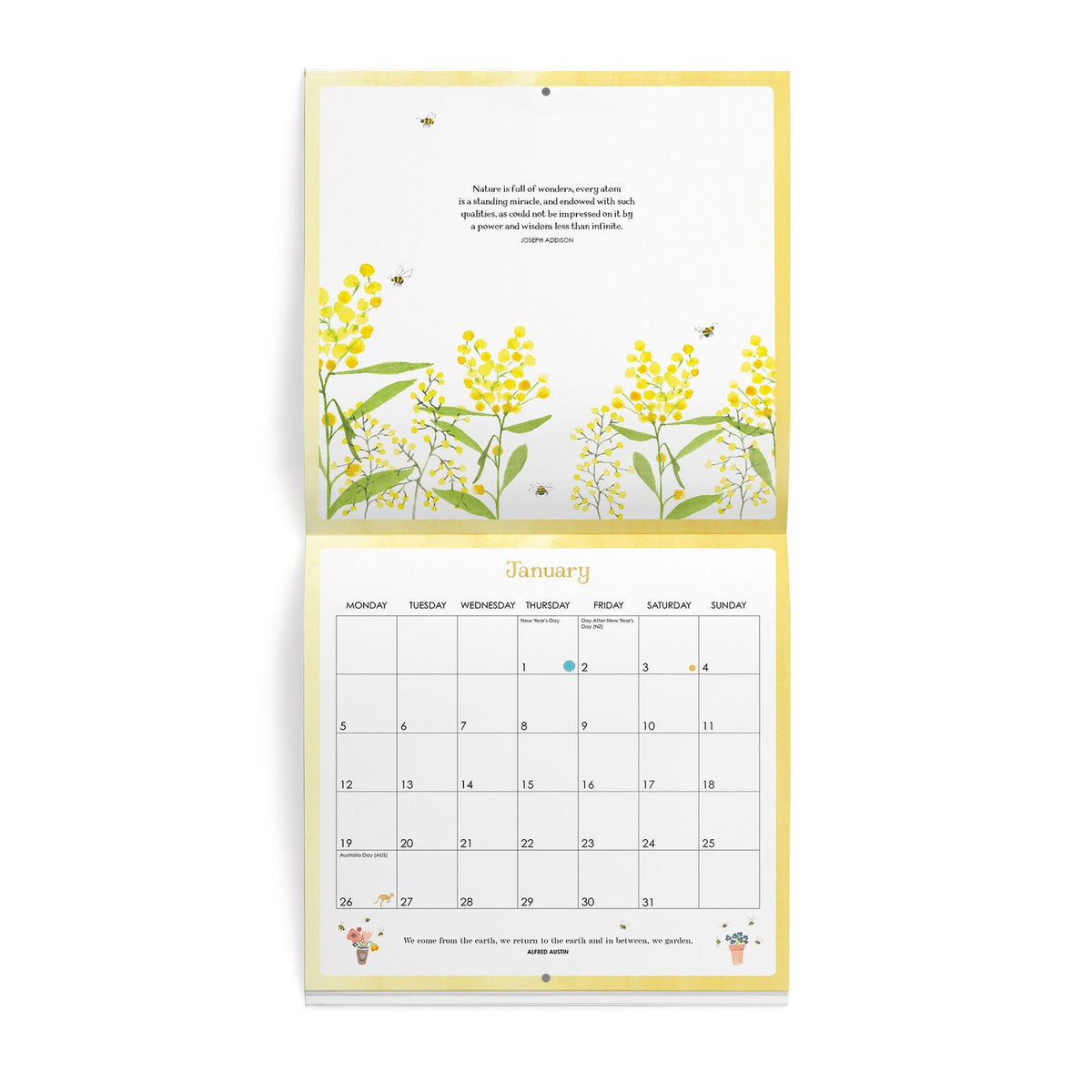 Affirmations - 2026 Bee Wall Calender
