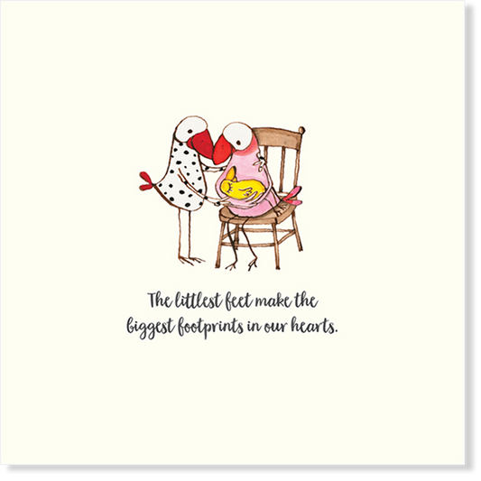 Affirmations - Twigseeds Baby Card - The littlest feet - K191