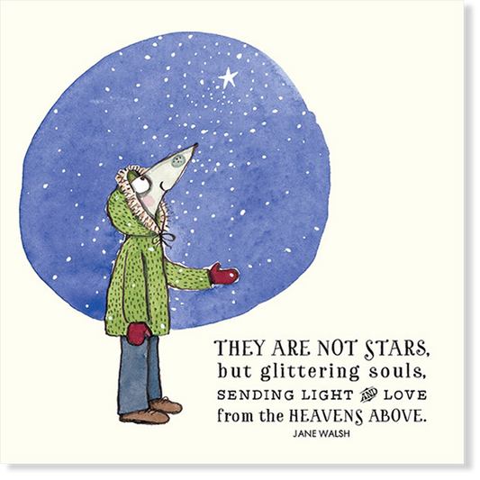 Affirmations - Twigseeds Sympathy Card - They are not stars - K030