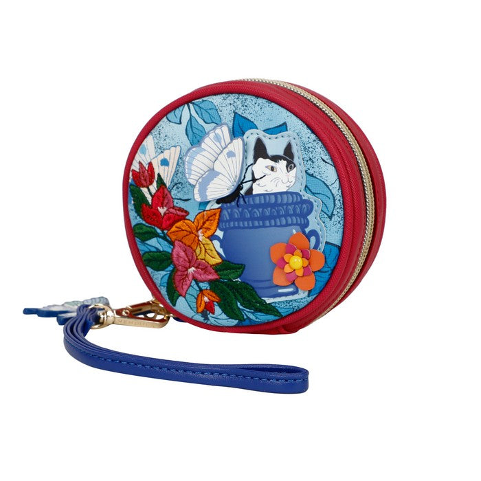 Vendula Greek Garden Round Zip Purse
