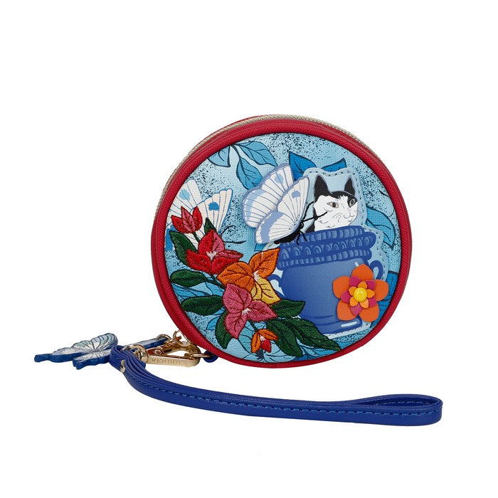 Vendula Greek Garden Round Zip Purse