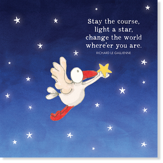 Affirmations - Twigseeds Inspirational Card - Stay the Course - K329