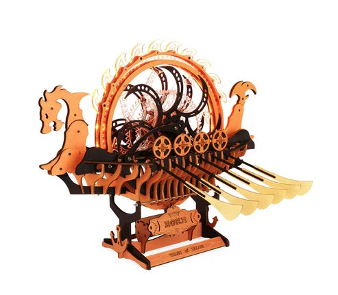 Robotime 3D Wooden Puzzle Viking Dragon Ship Mechanical LK802