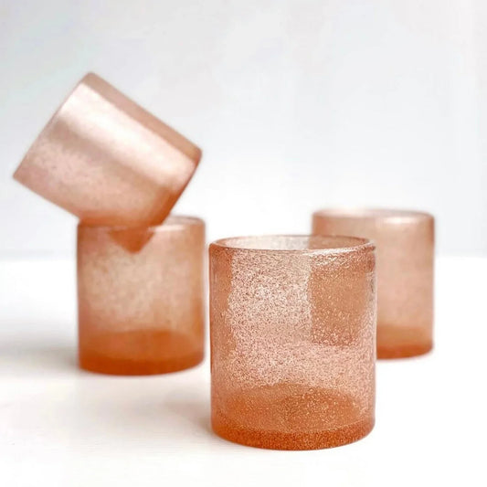 Kas-Mini Bubble Glass Tumbler-Blush
