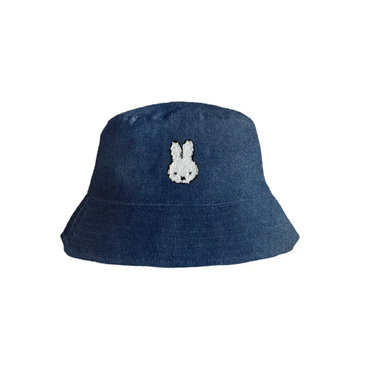 Engelite Miffy Denim Bucket Hats Mid Denim (L) 58cm