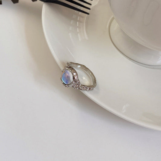Luninana Ring - Rainbow Glass Ring YBY034