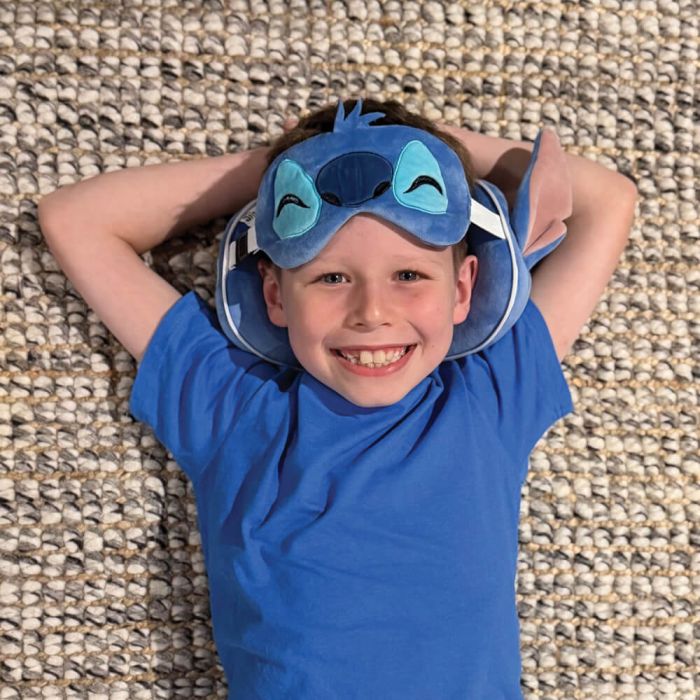 Disney Stitch Travel Pillow & Eye Mask Set