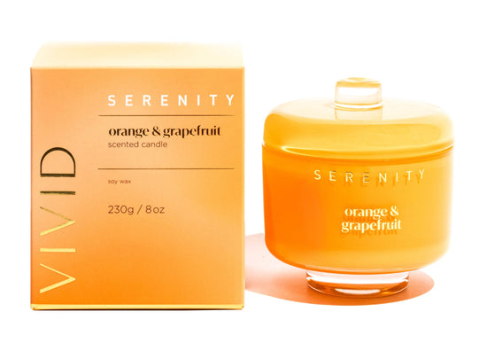 SERENITY VIVID - Orange & Grapefruit Candle 230g