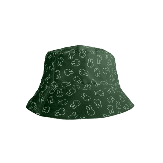 Engelite Miffy Canvas Bucket Hats Green (M) 56cm