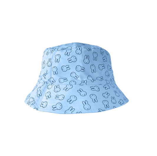 Engelite Miffy Canvas Bucket Hats Light Blue (L) 58cm