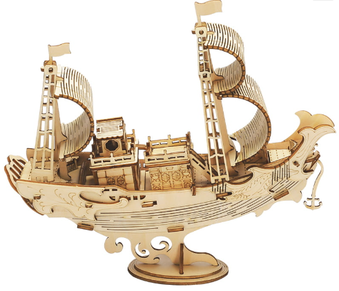 Robotime ROKR Japanese Diplomatic Ship