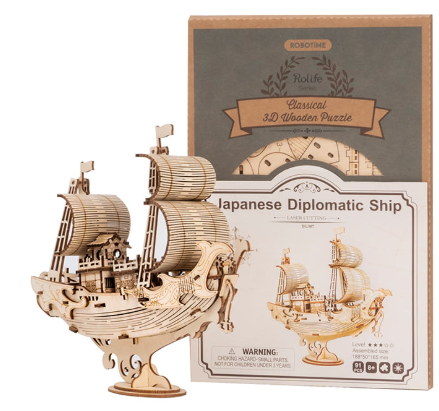 Robotime ROKR Japanese Diplomatic Ship