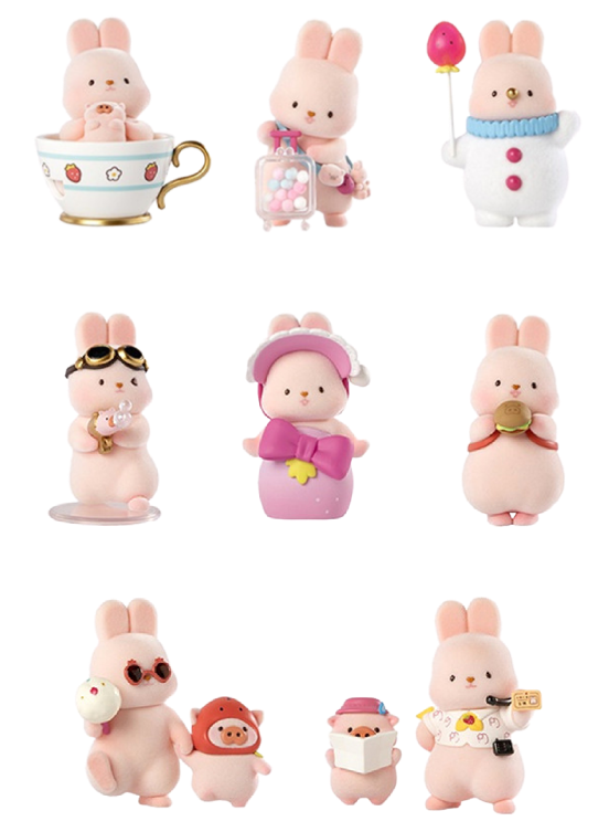 Funism Momo Bunny Strawberry Town Series - Blind Box Figurines