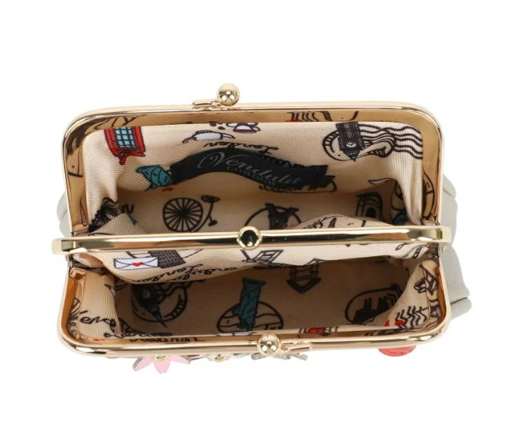 Vendula Sushi - Grey Edition Clipper Coin Purse