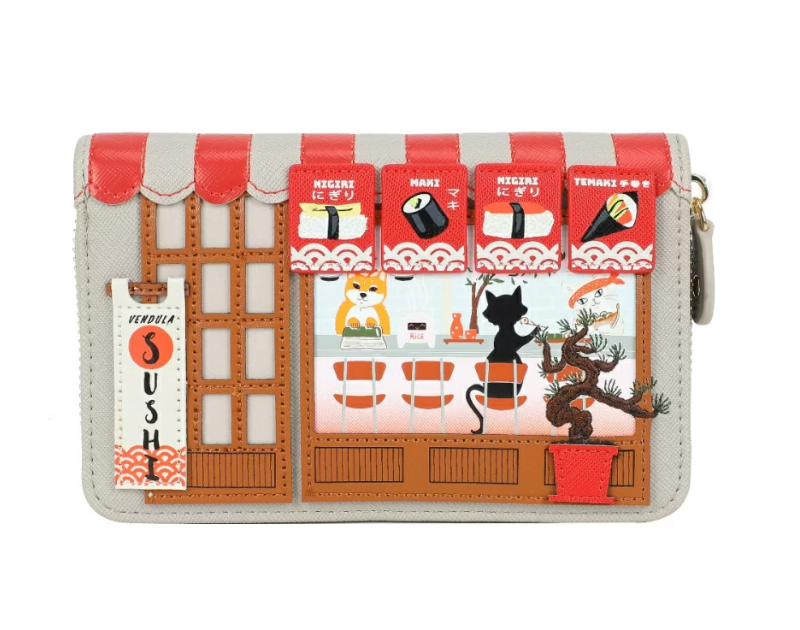 Vendula Sushi - Grey Edition Medium Ziparound Wallet