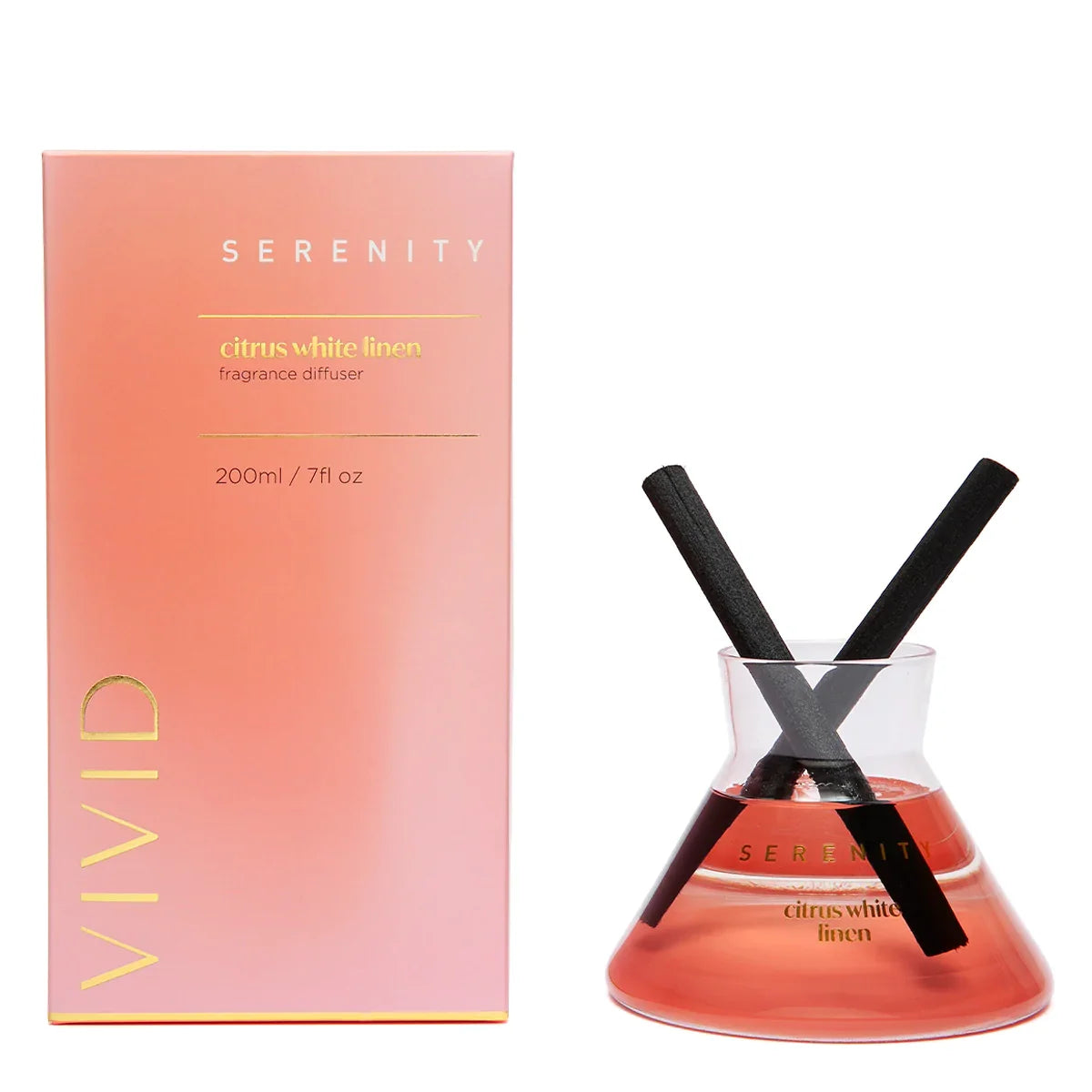 SERENITY VIVID  - Citrus White Linen Diffuser 200ml