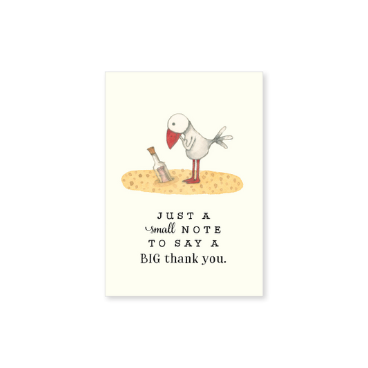 Affirmations - Twigseeds Mini Thank You Card - Just a small note - T326