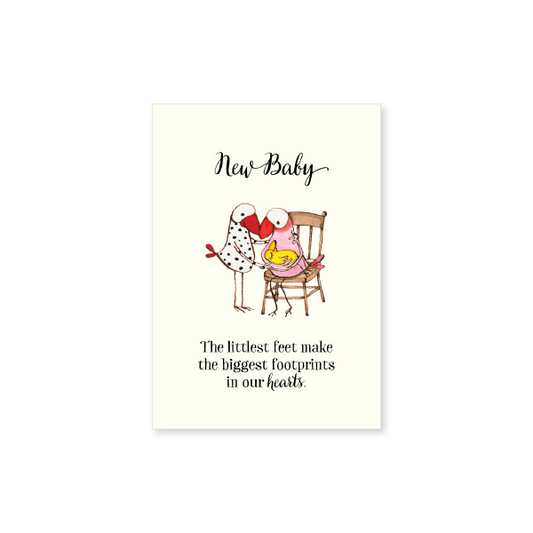 Affirmations - Twigseeds Mini Baby Card - Littlest feet - T354