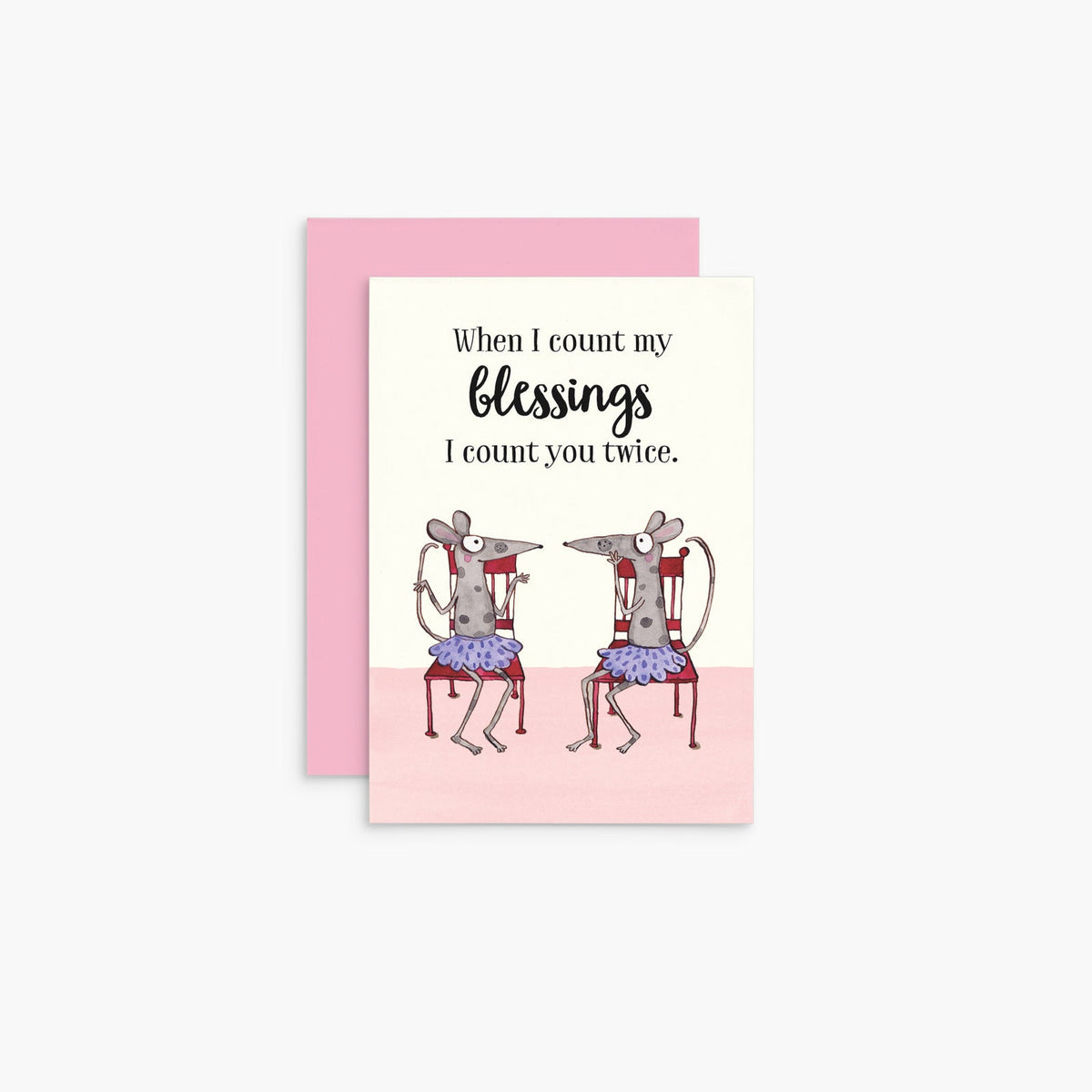 Affirmations-Twigseeds Mini Friendship Card - Count my blessings T356