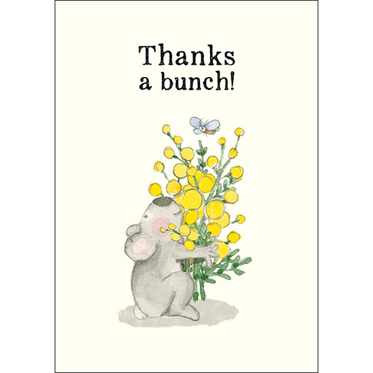 Affirmations - Twigseeds Thank You Mini Card - Thanks A Bunch - T366