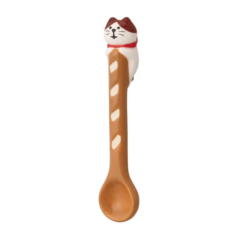 Decole Concombre Yamaneko Bakery Spoon - Hachi Cat