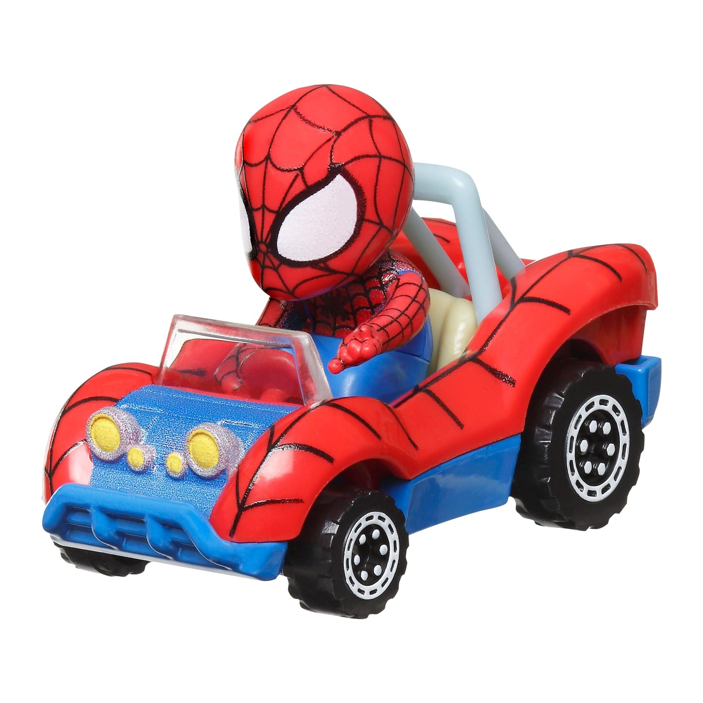 Hot Wheels RacerVerse Vehículo de Juguete Spider-Man en Spider Buggy