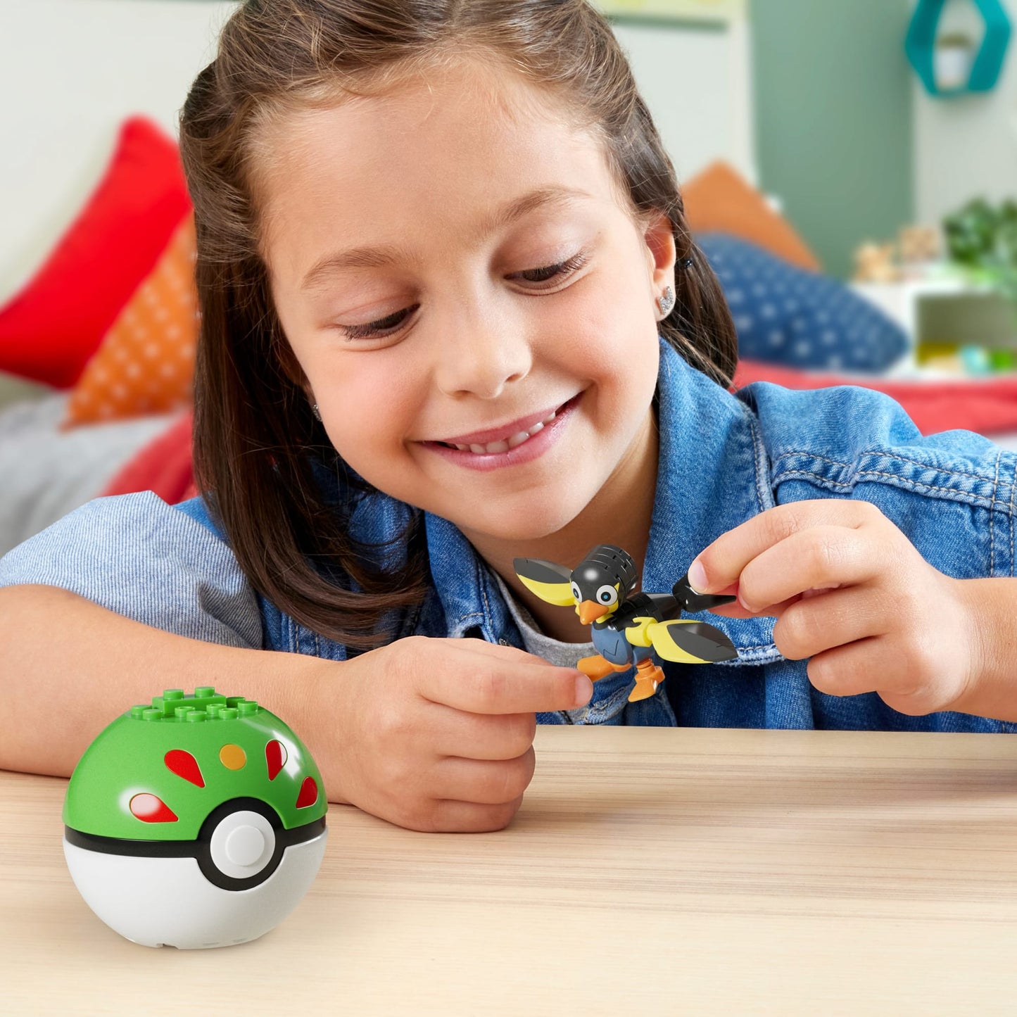 MEGA Pokémon Jogo de Construção Pokébola Colecionável Wattrel