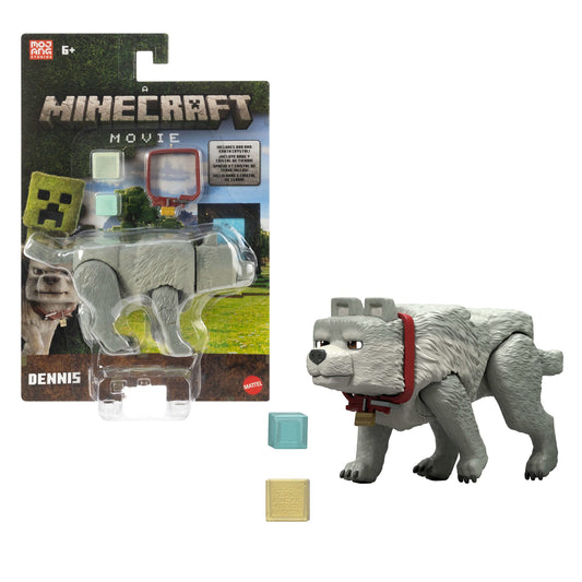 Minecraft La Película Figura de Acción Lobo de 4 pulgadas