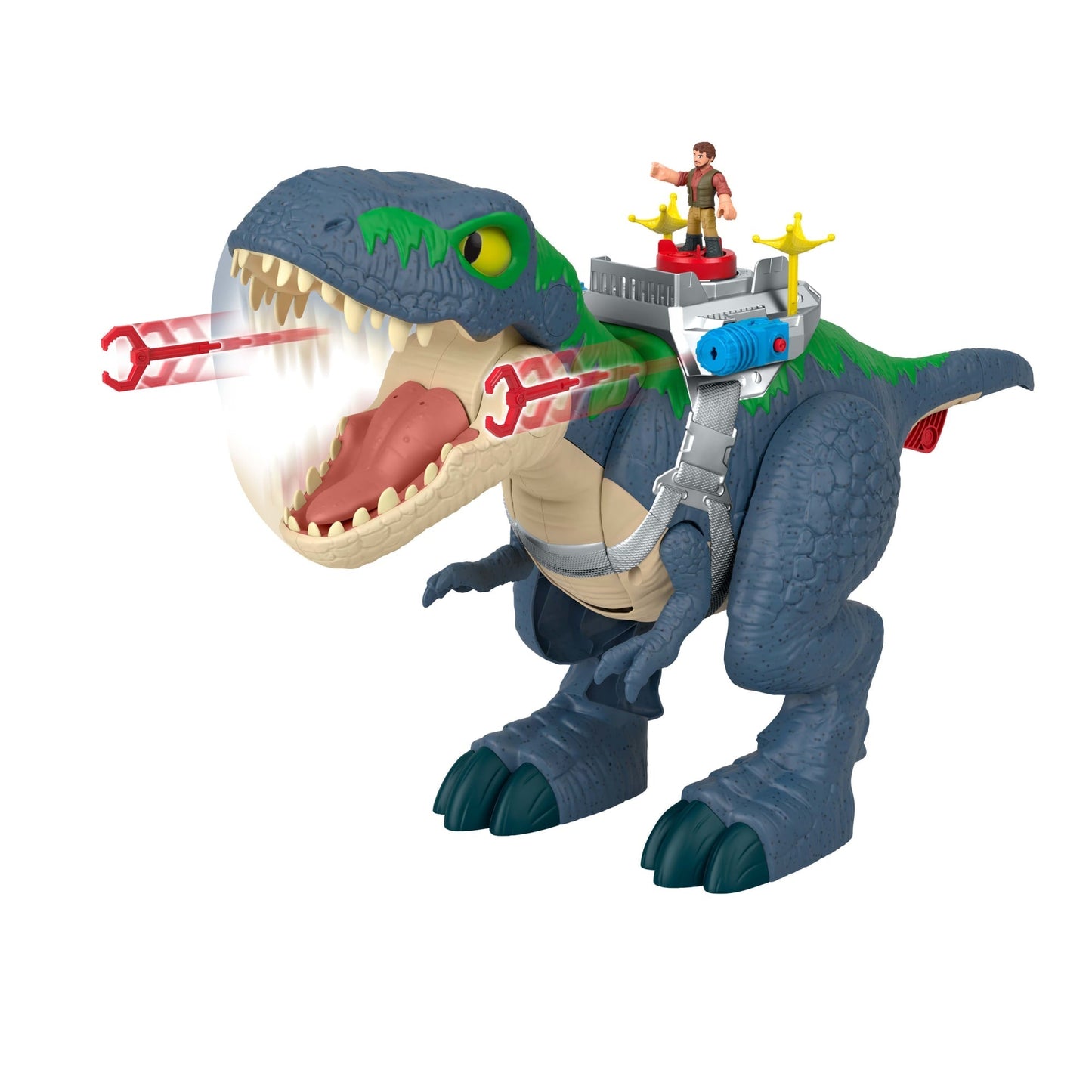 Fisher-Price-T-Rex Mâchoires Redoutables Imaginext-Avec Figurines