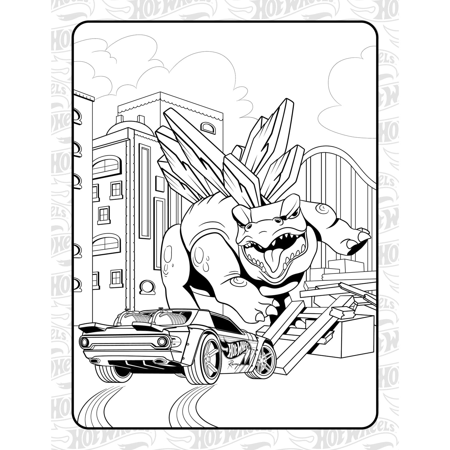 Hot Wheels: Giant Coloring Book