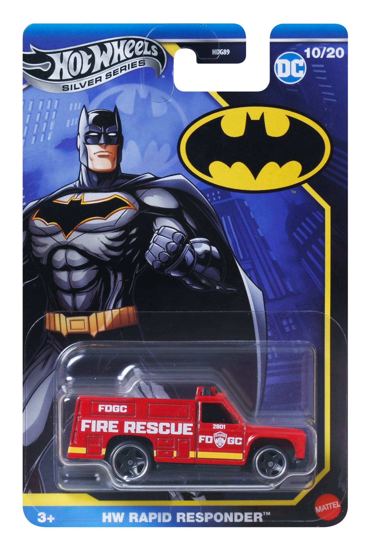 Hot Wheels Collector Vehículo de Colección Auto de Batman Rapid Responder