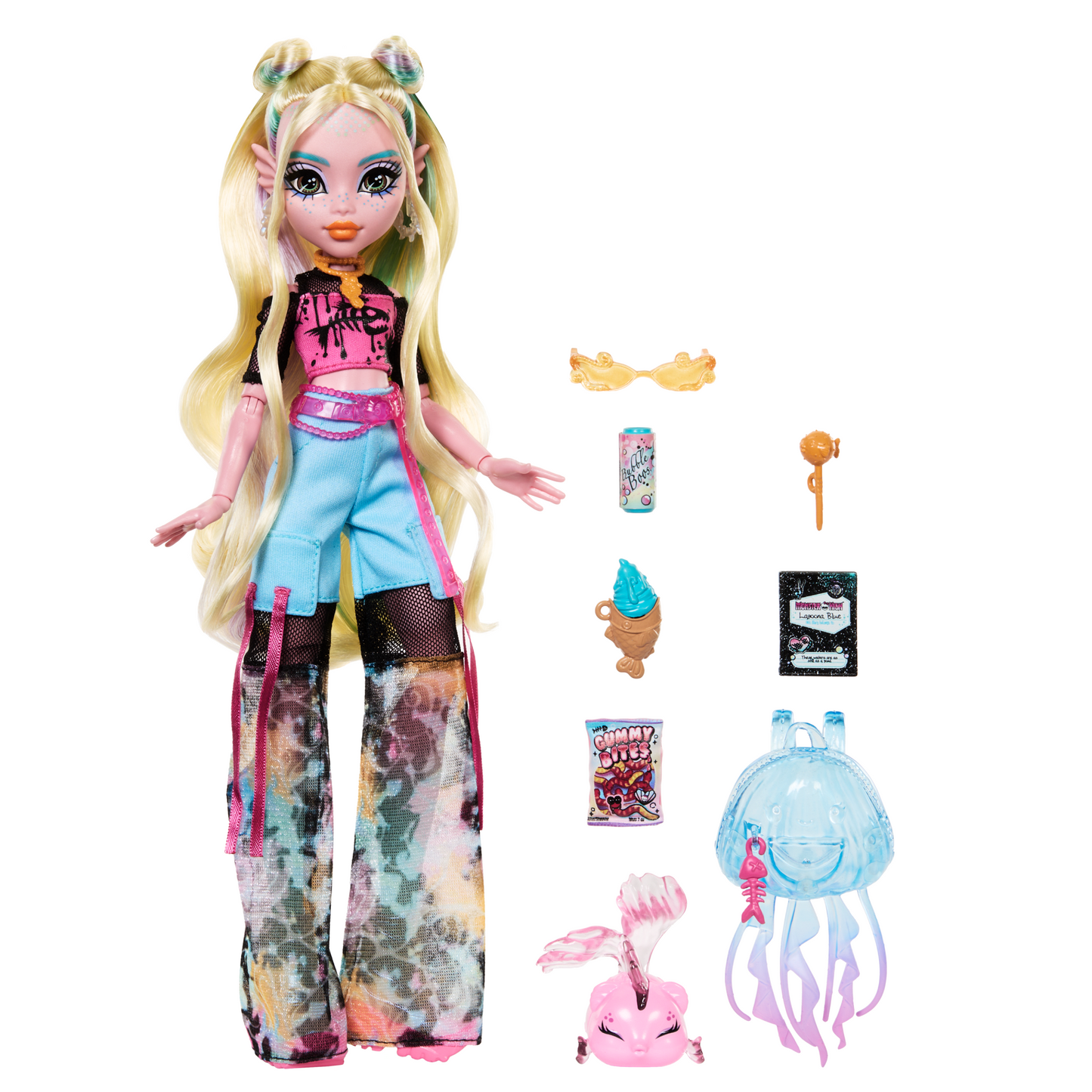 Monster High Lagoona Blue Fashion Doll With Pet Neptuna And Accessories